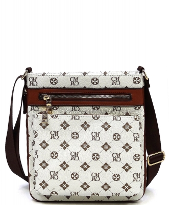 CM Monogram Crossbody Bag CM1238 IVORY